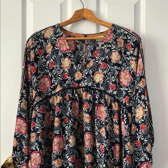 NWOT Knox Rose Floral Peasant Blouse - Picture 3 of 3